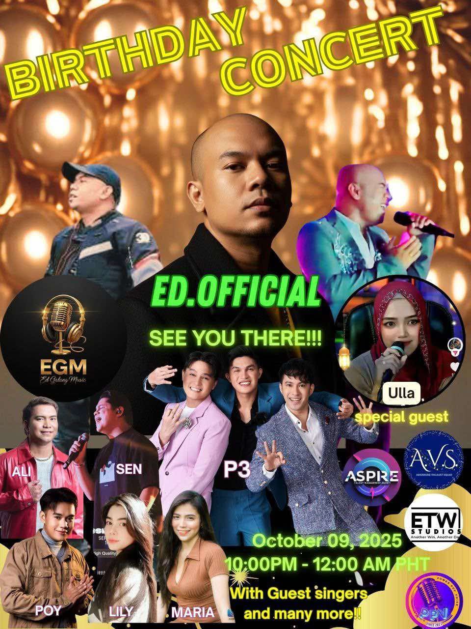 ED’s OFFICIAL BIRTHDAY CONCERT